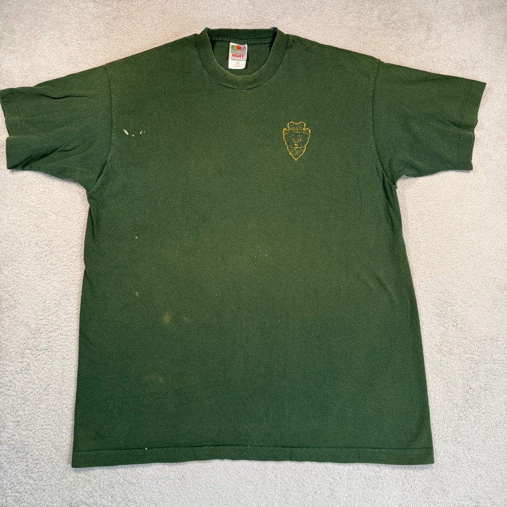 Vintage 90s National Park Service Tee Mens XL Green Distressed Single Stitch USA